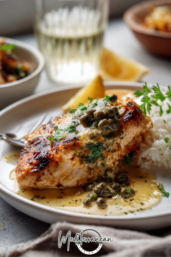 Greek Chicken with Lemon Butter Sauce