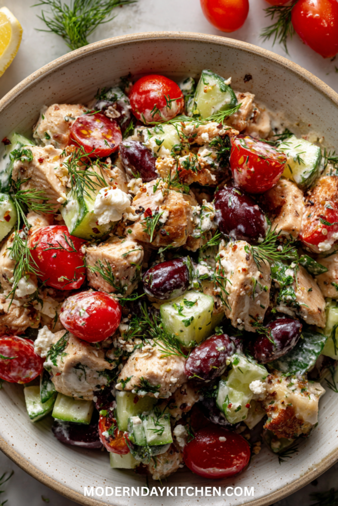 Mediterranean Chicken Salad High protein