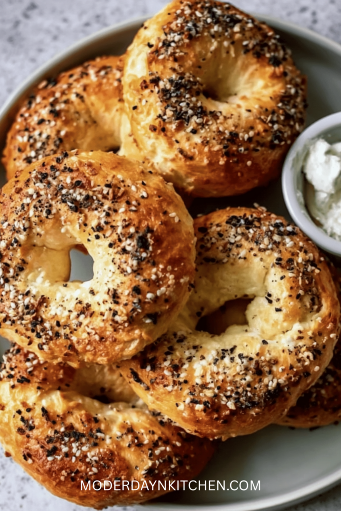 3-Ingredient Cottage Cheese Bagels