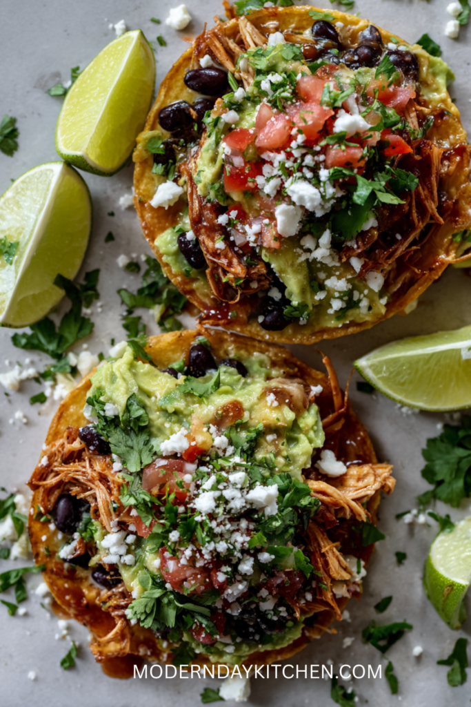 Mexican Rotisserie Chicken Tostadas