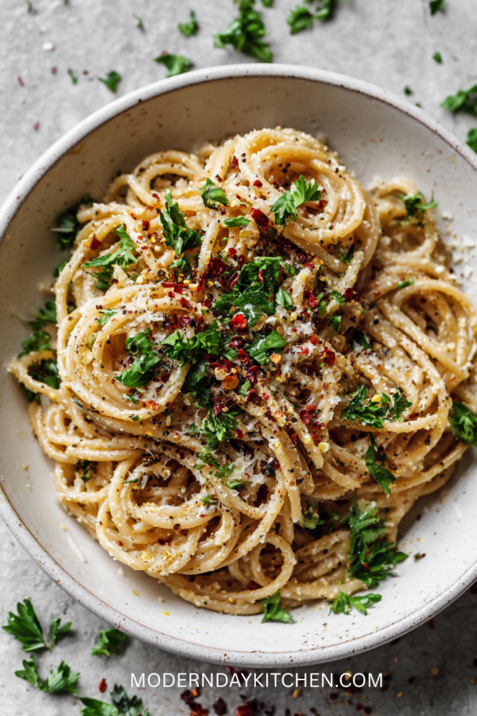 One Pot Creamy Garlic Pasta