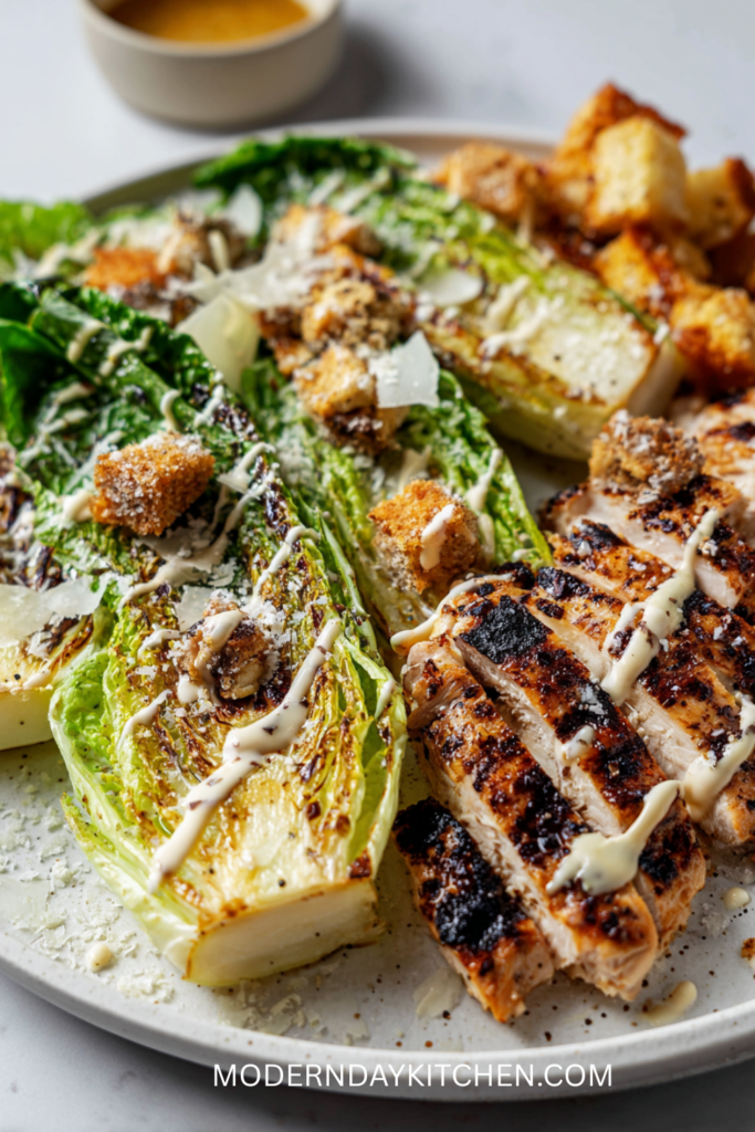 Summer Grilled Chicken Caesar Salad