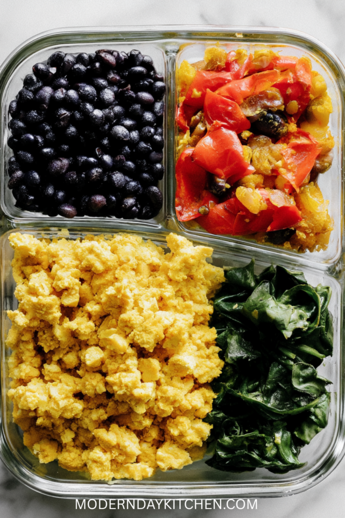 Tofu Scramble Breakfast Meal Prep