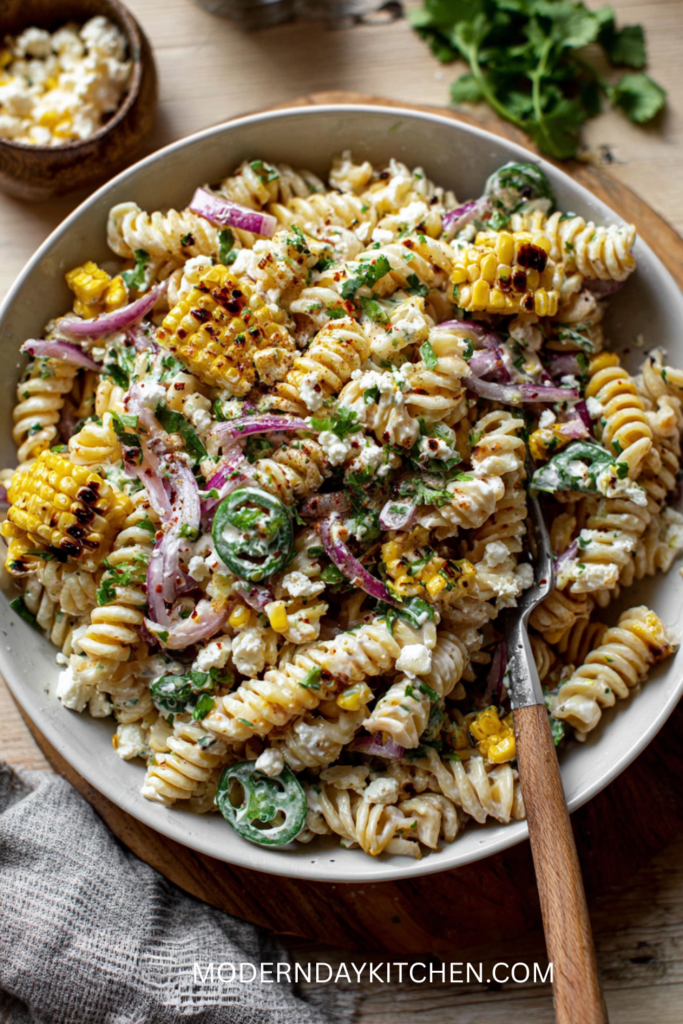 Healthy Street Corn Pasta Salad