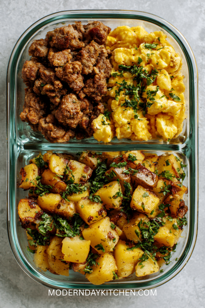 Make-Ahead Breakfast Bowls (Sausage, Egg, and Potato)