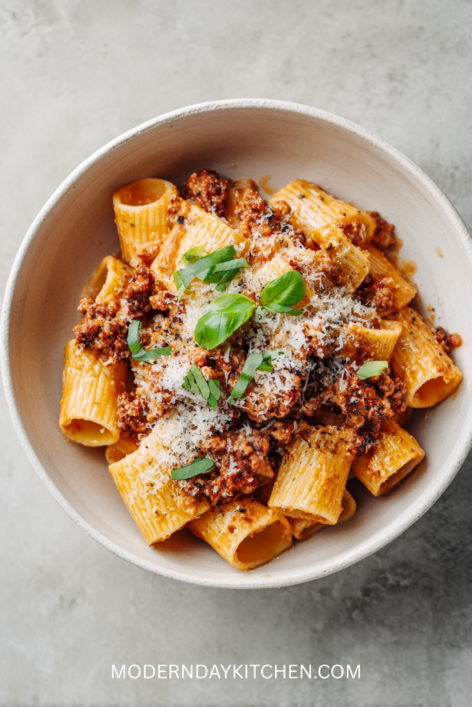 Creamy Italian Sausage Rigatoni