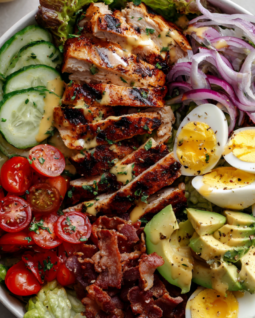Grilled Chicken Cobb Salad with Honey Dijon Dressing