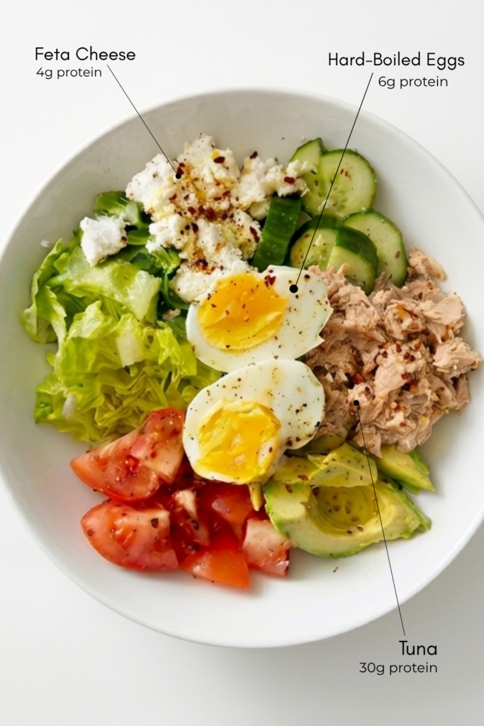 High-Protein Tuna and Egg Bowl - recipe