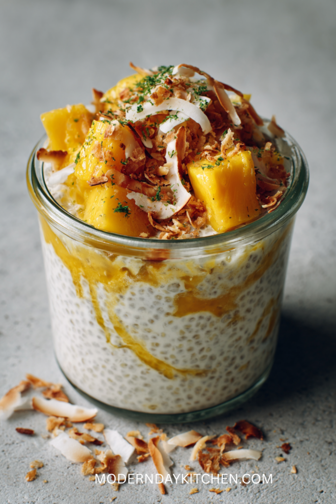Mango Coconut Chia Pudding