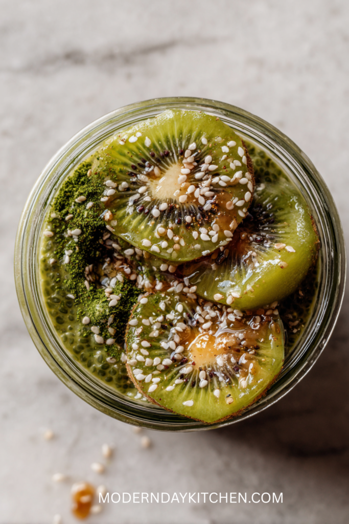 Matcha Honey Chia Pudding
