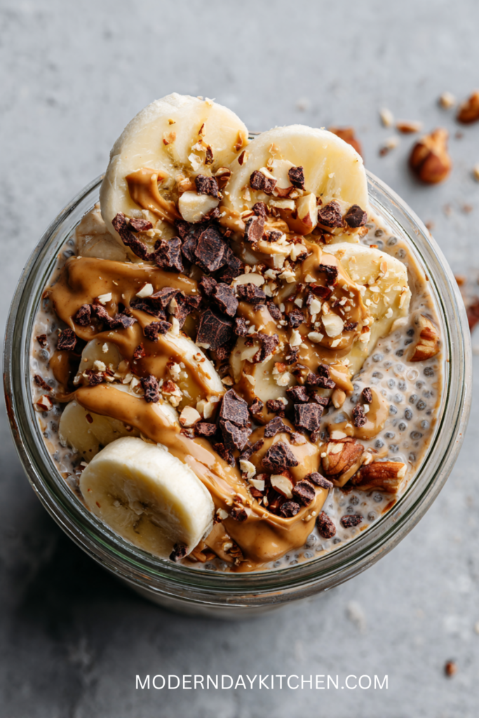 Peanut Butter Banana Chia Pudding