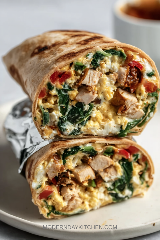 Turkey and Veggie Egg White Wrap