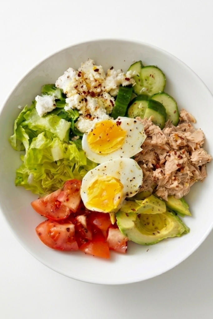 High-Protein Tuna and Egg Bowl - Quick Lunch