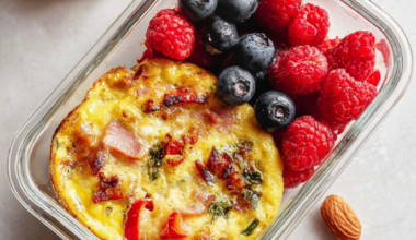 High-Protein Breakfast Egg Muffins and Berries