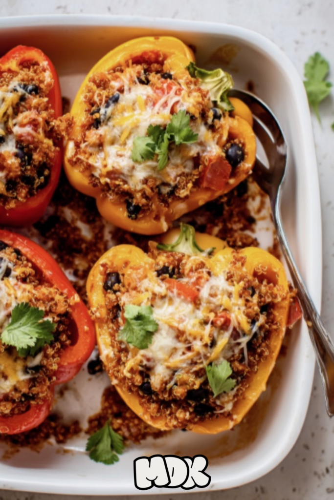 Turkey Quinoa Stuffed Peppers