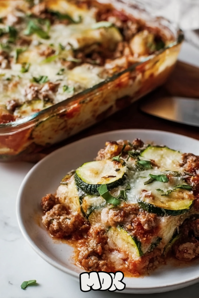 Ground Turkey Zucchini Casserole