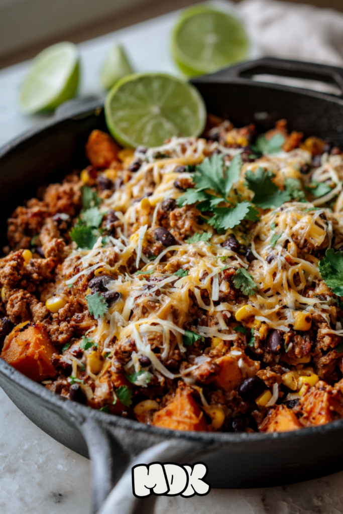 Southwest Turkey Sweet Potato Skillet