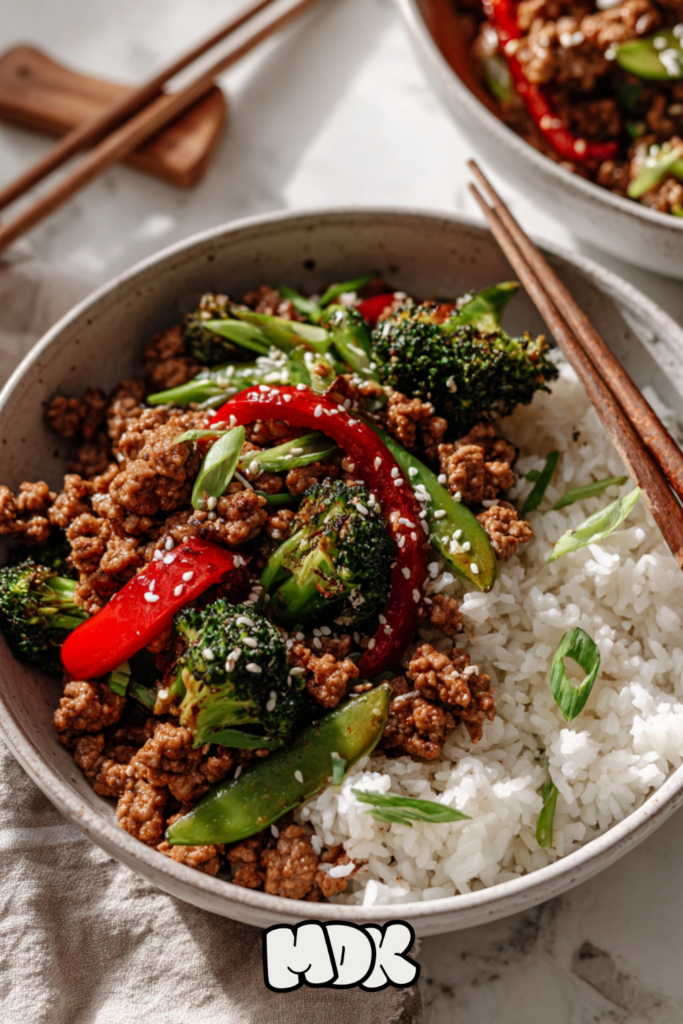 Ground Turkey Teriyaki Stir Fry