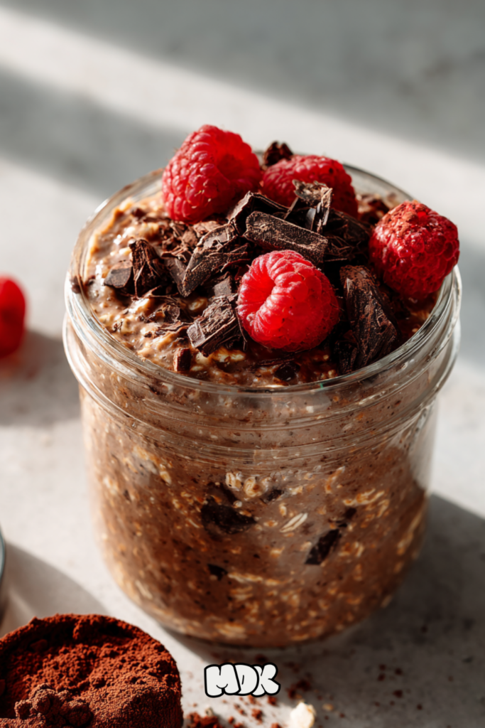 Chocolate Protein Overnight Oats