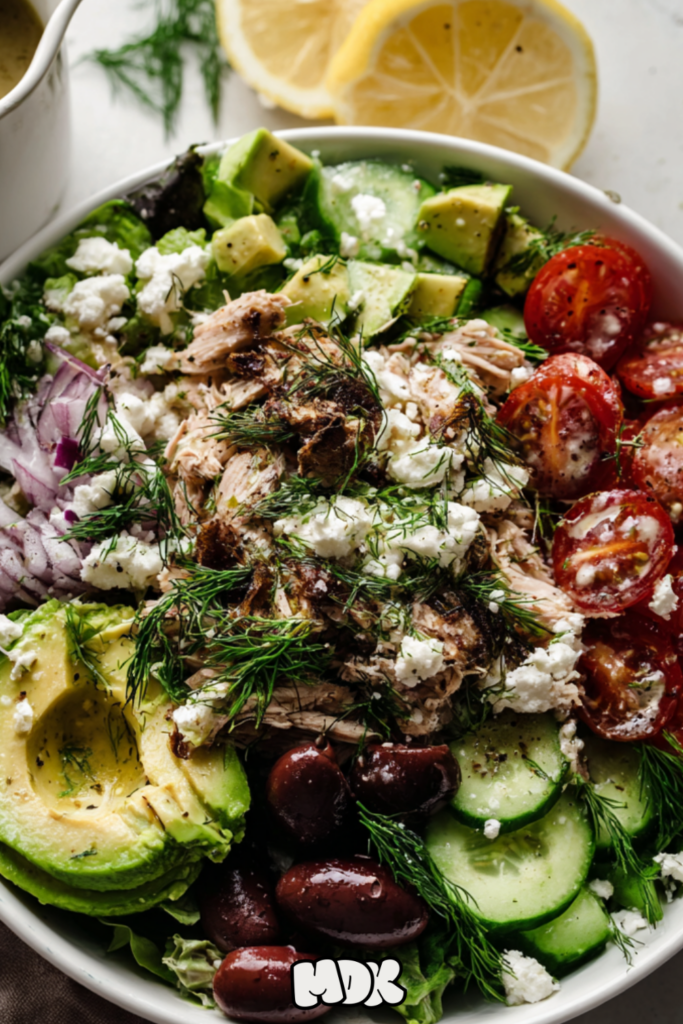 Greek Avocado Chicken Salad