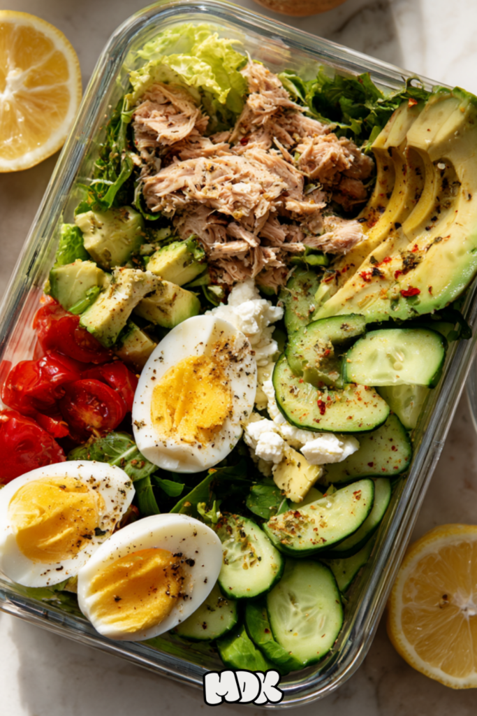 High-Protein Tuna and Egg Salad Bowl