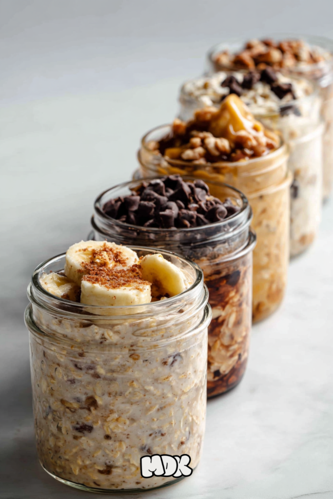 Meal Prep Overnight Oats (5-Jar Method)