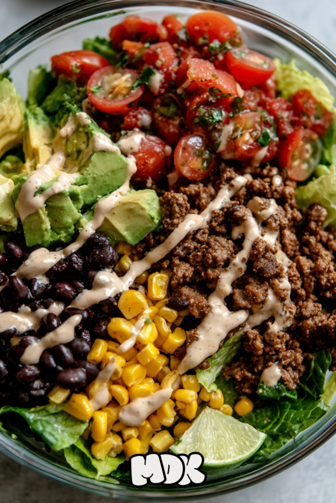 Taco Salad Bowls with Ground Beef
